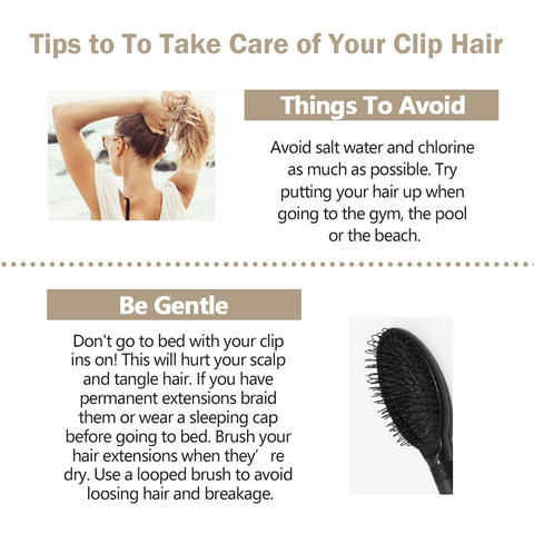 take care of clip hair