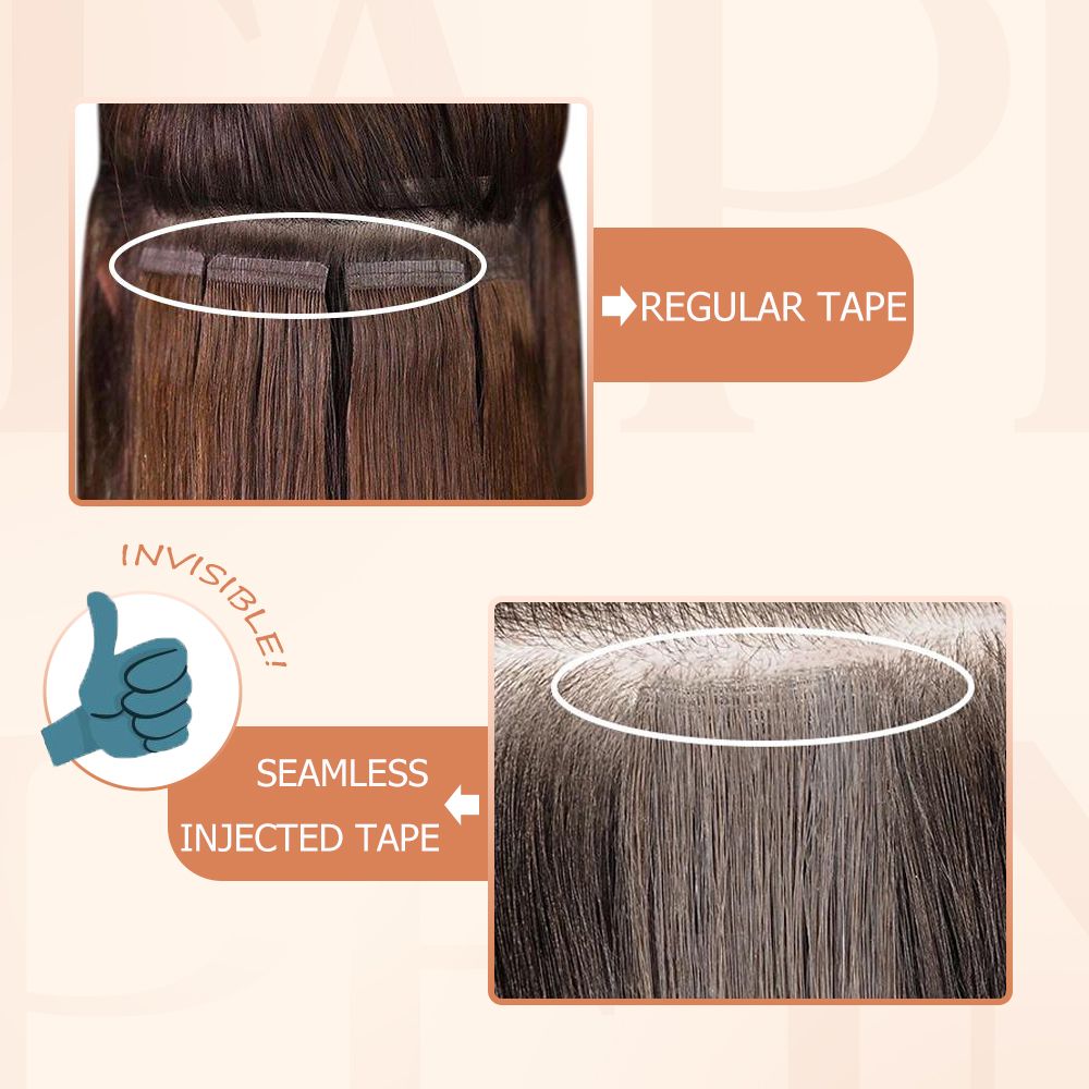 seamless injection tape in hair