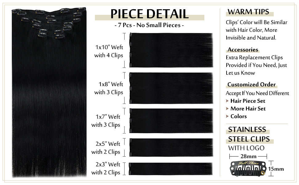 clip in hair extensions