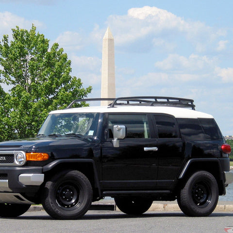 07 14 Toyota Fj Cruiser Oe Style Black Roof Rack Rail Cross Bar