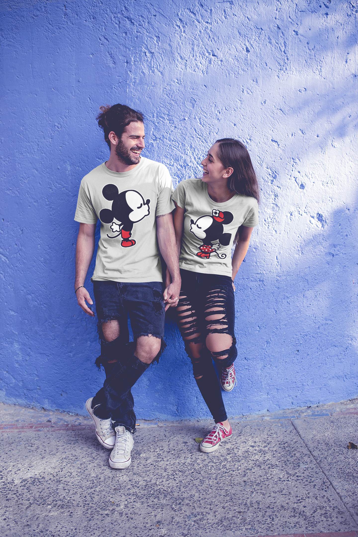 Download Mickey Minnie Couple Matching Love Set T Shirt Couple Usa