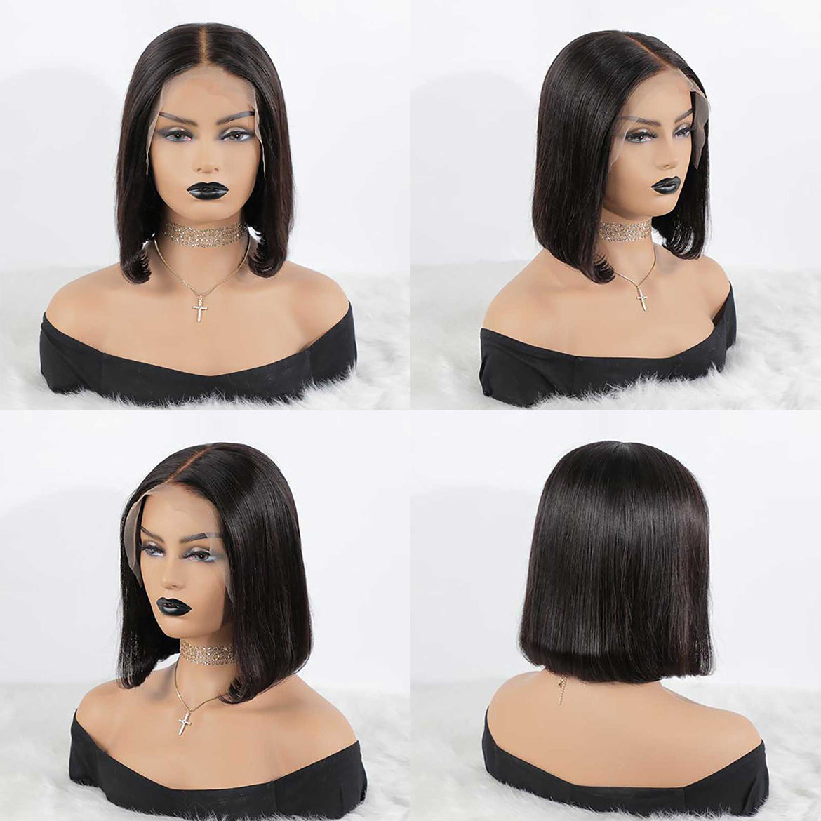 VRBest Bleached Short Lace Front Wigs