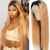 VRBest 1B/27  Human Hair Colored Wigs