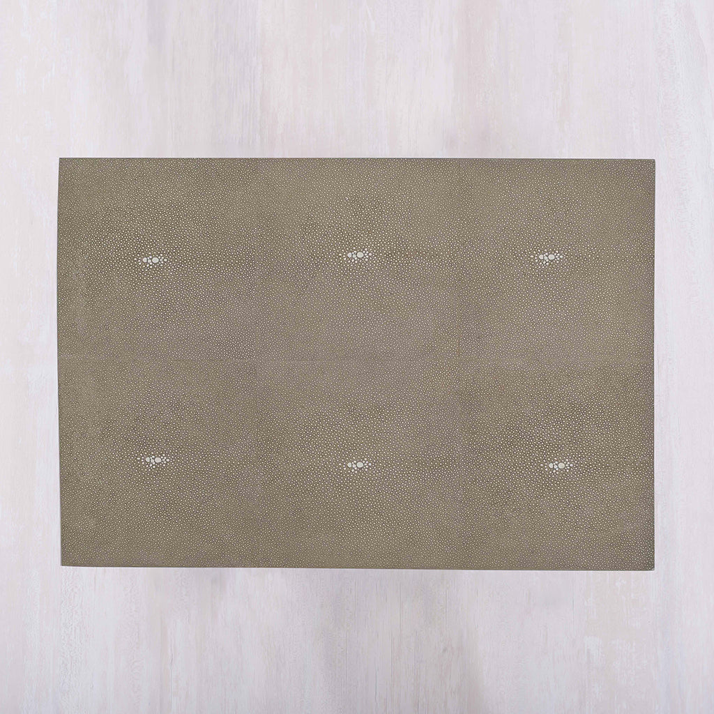 Faux Shagreen Taupe Placemat Set Of 4 Tye Tye