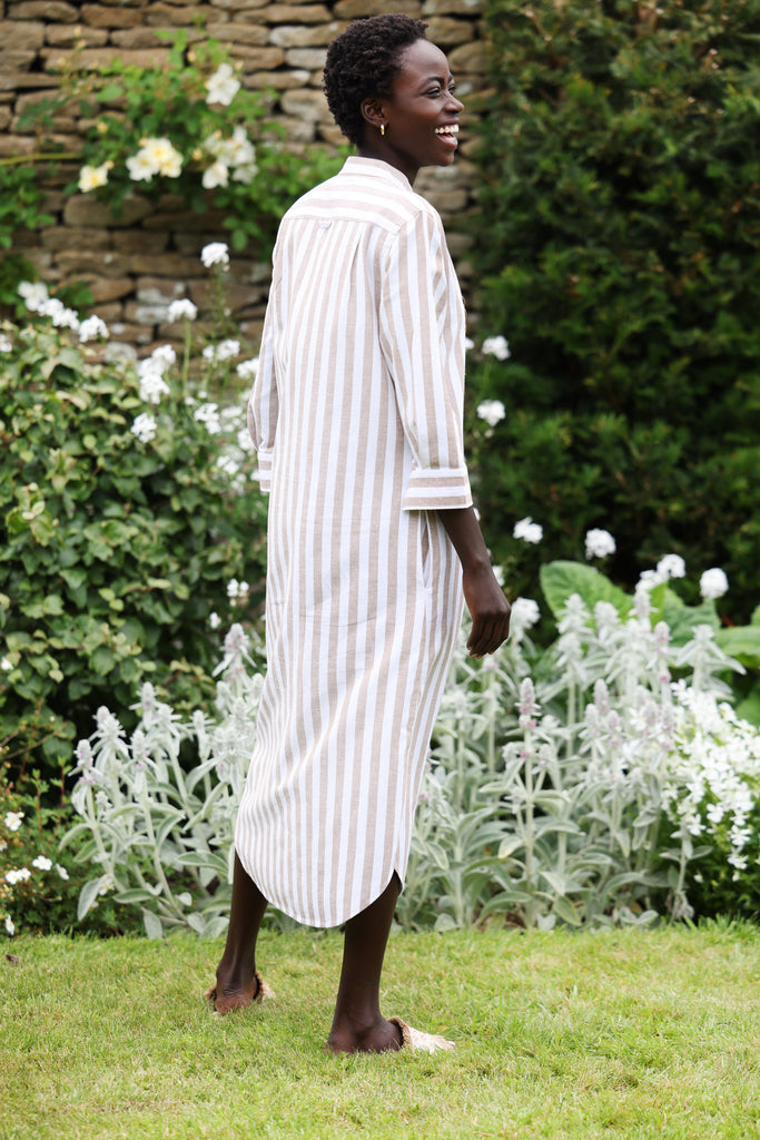 11+ Tan Puff Sleeve Dress