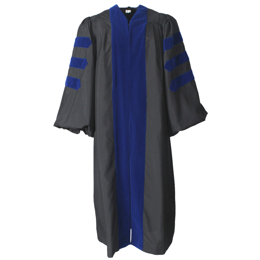 Matte Royal Blue Cap, Gown and Tassel