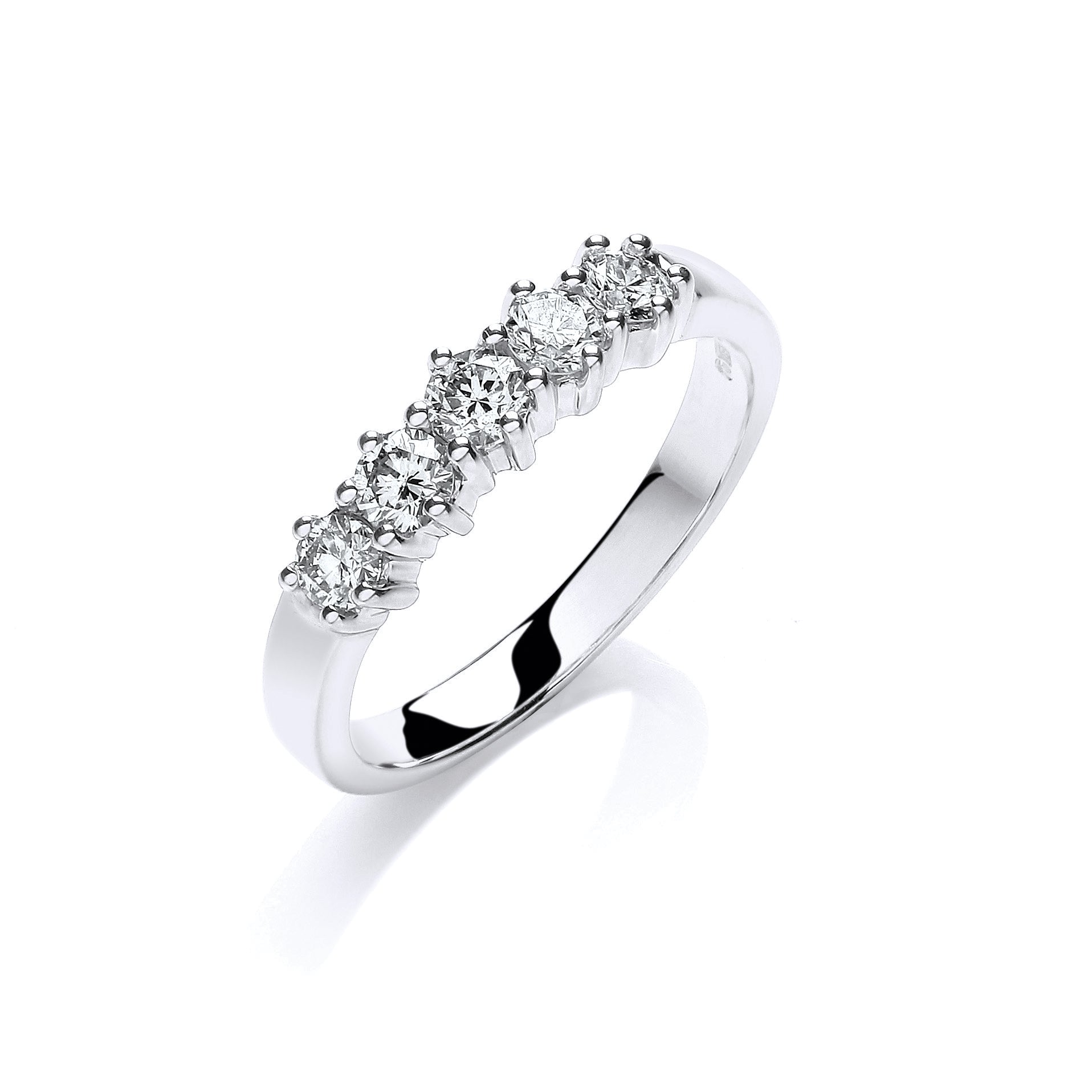 9ct white gold diamond eternity ring