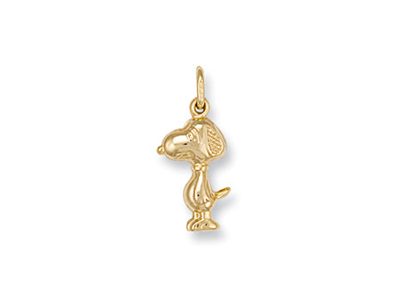 snoopy gold pendant