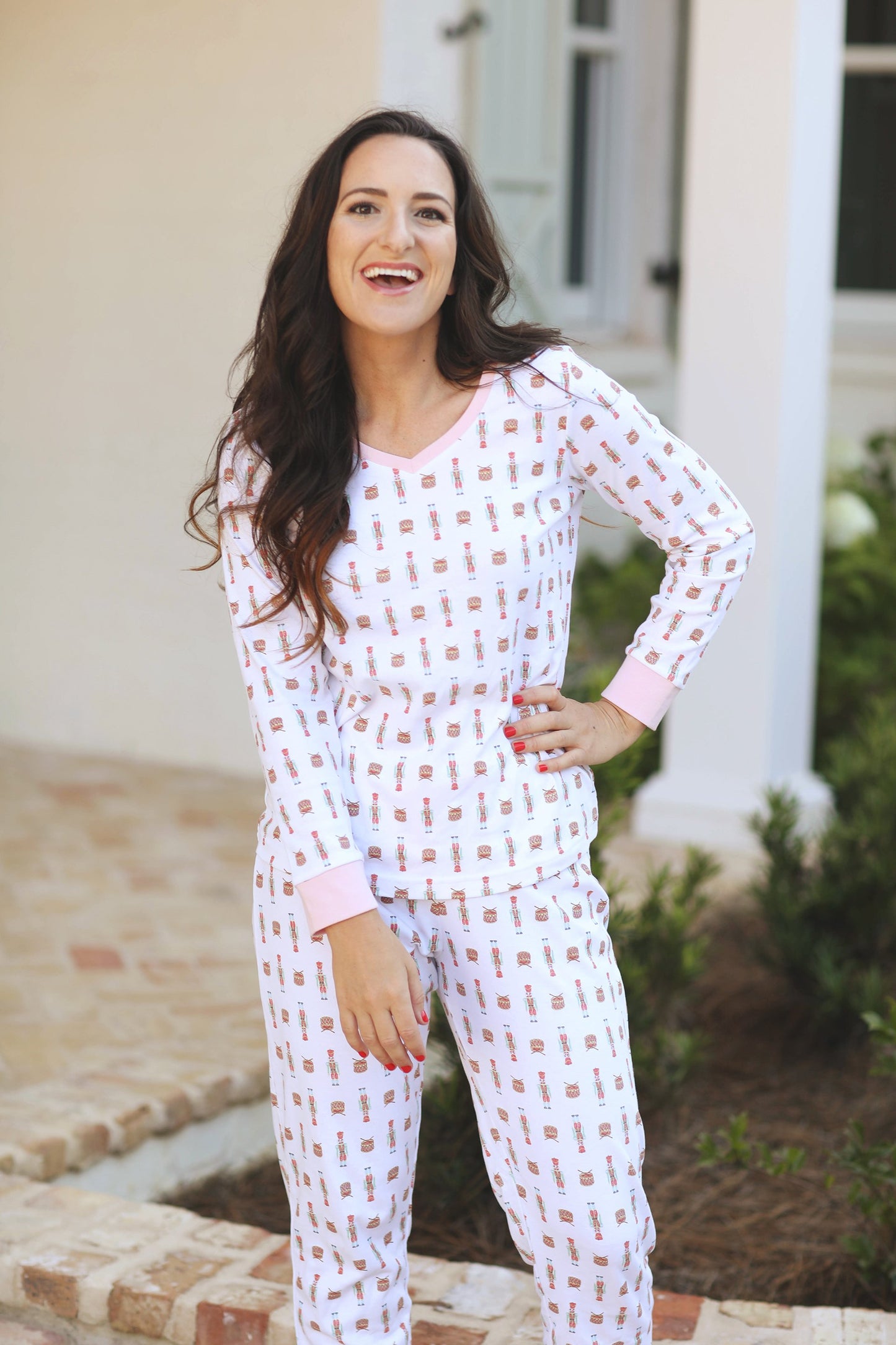 Bamboo Pajamas Set- Christmas Lights (Unisex) Luella Lane – The Smocking  Place