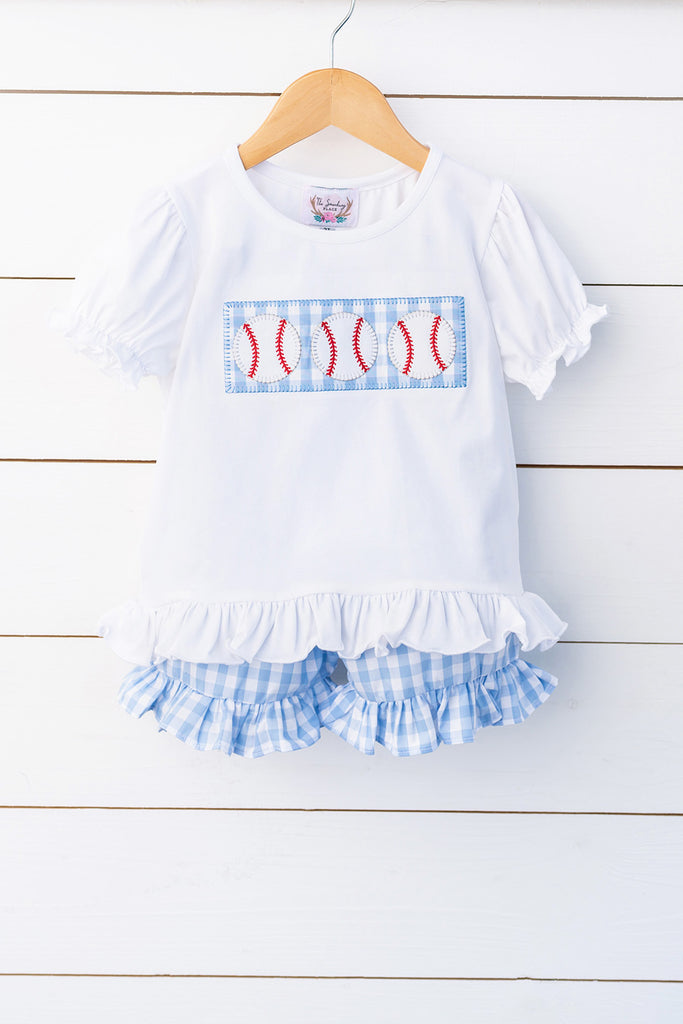 baseball smocked bubble