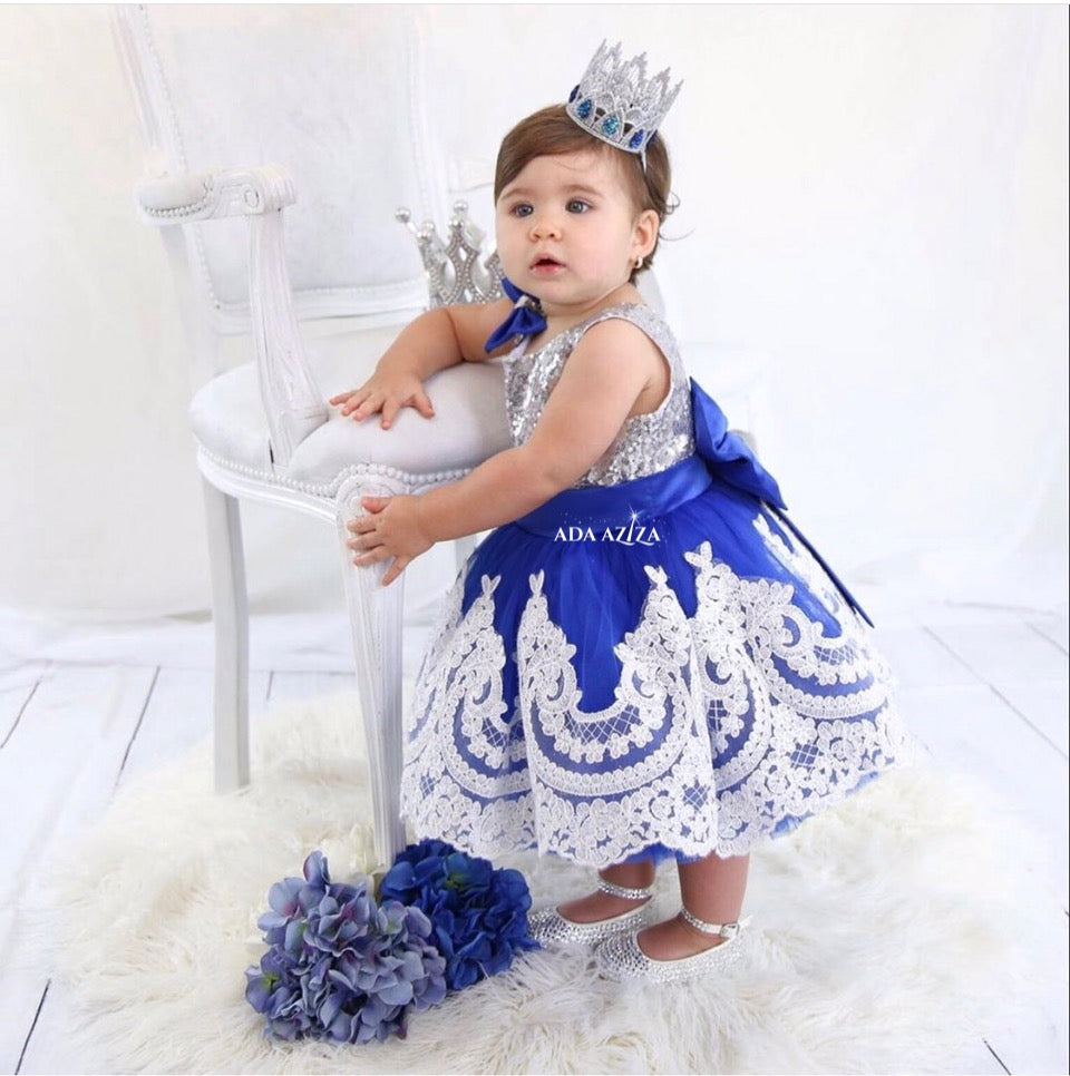 royal blue baby dress