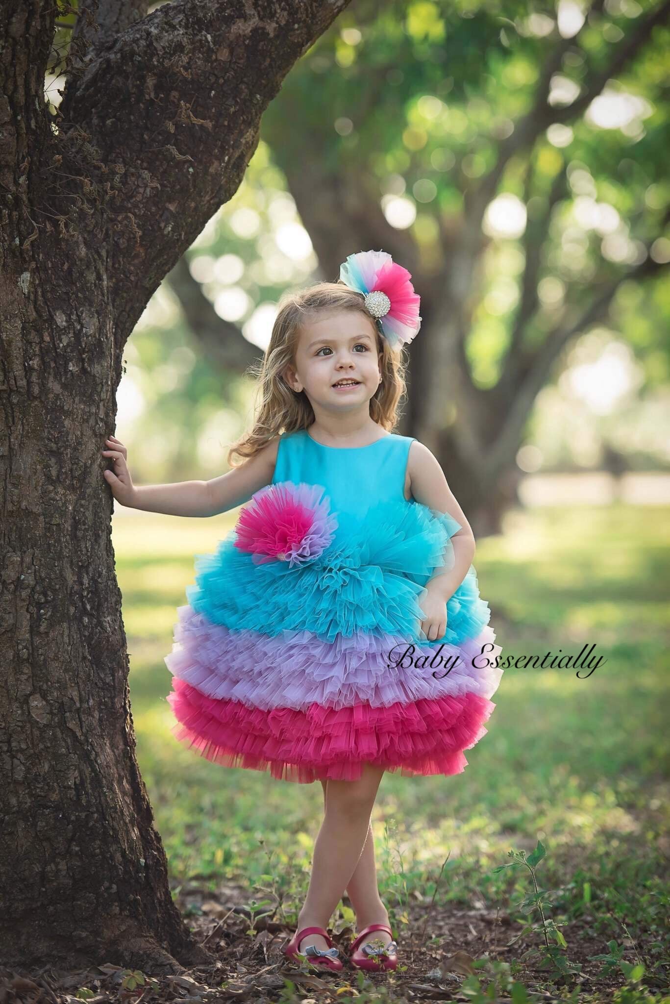 peacock dress for baby