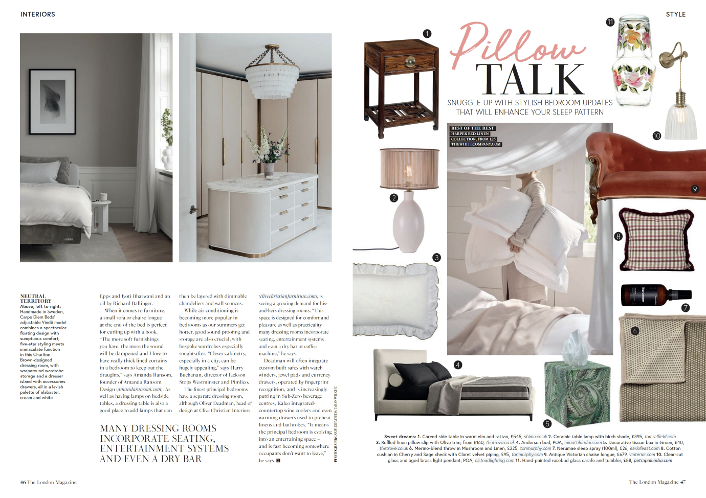 Our Artus - Kurv Table Light Small featured in the February 2024 issue of The London Magazine