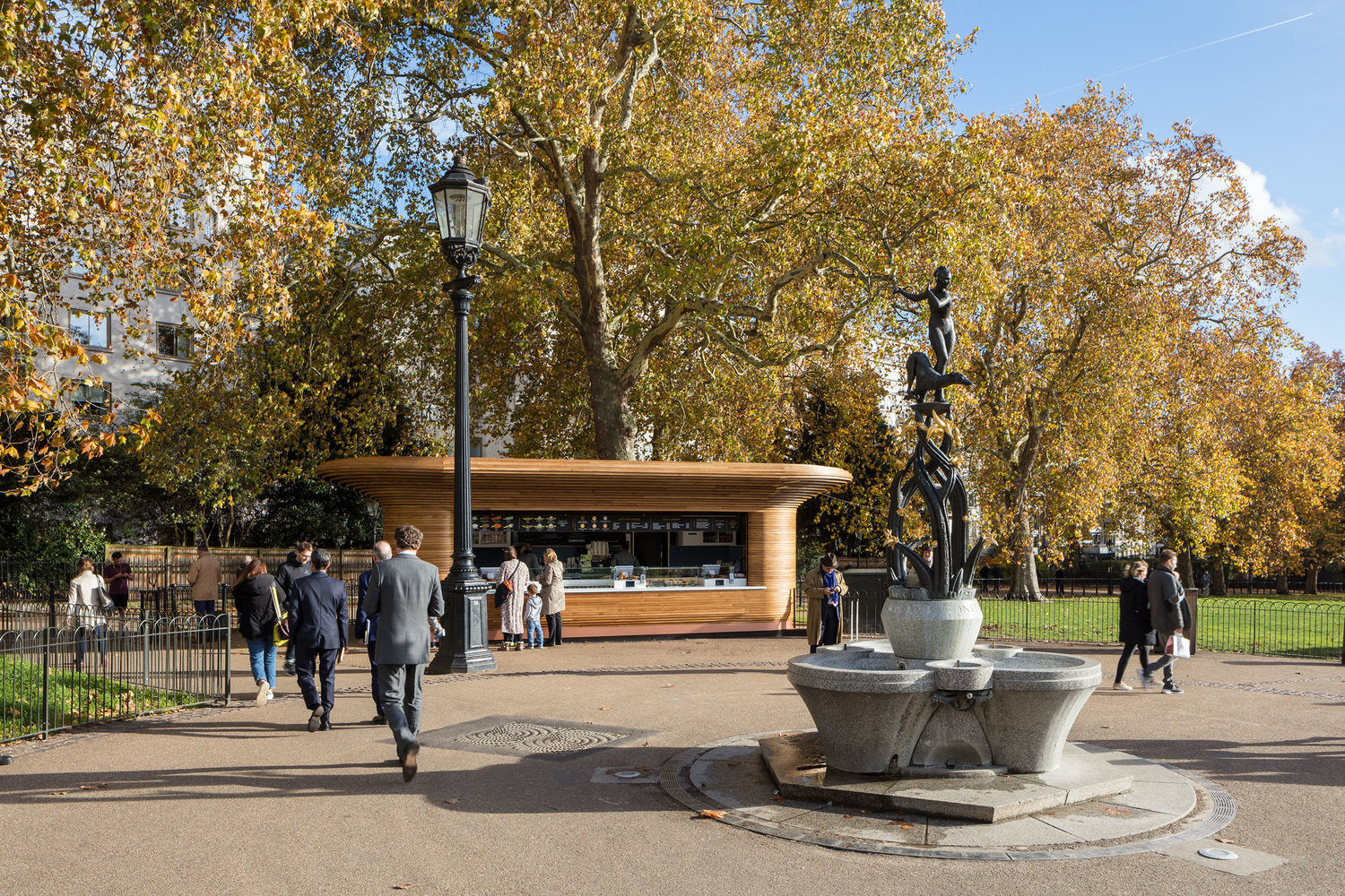 steam bent kiosk