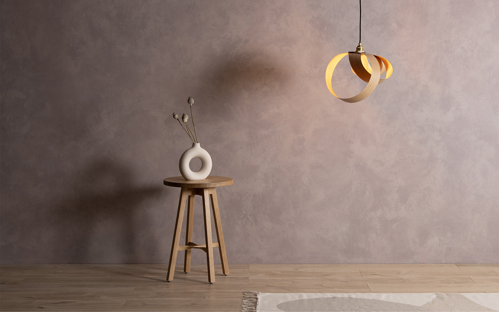 Tom Raffield new Verso Ceiling Pendant