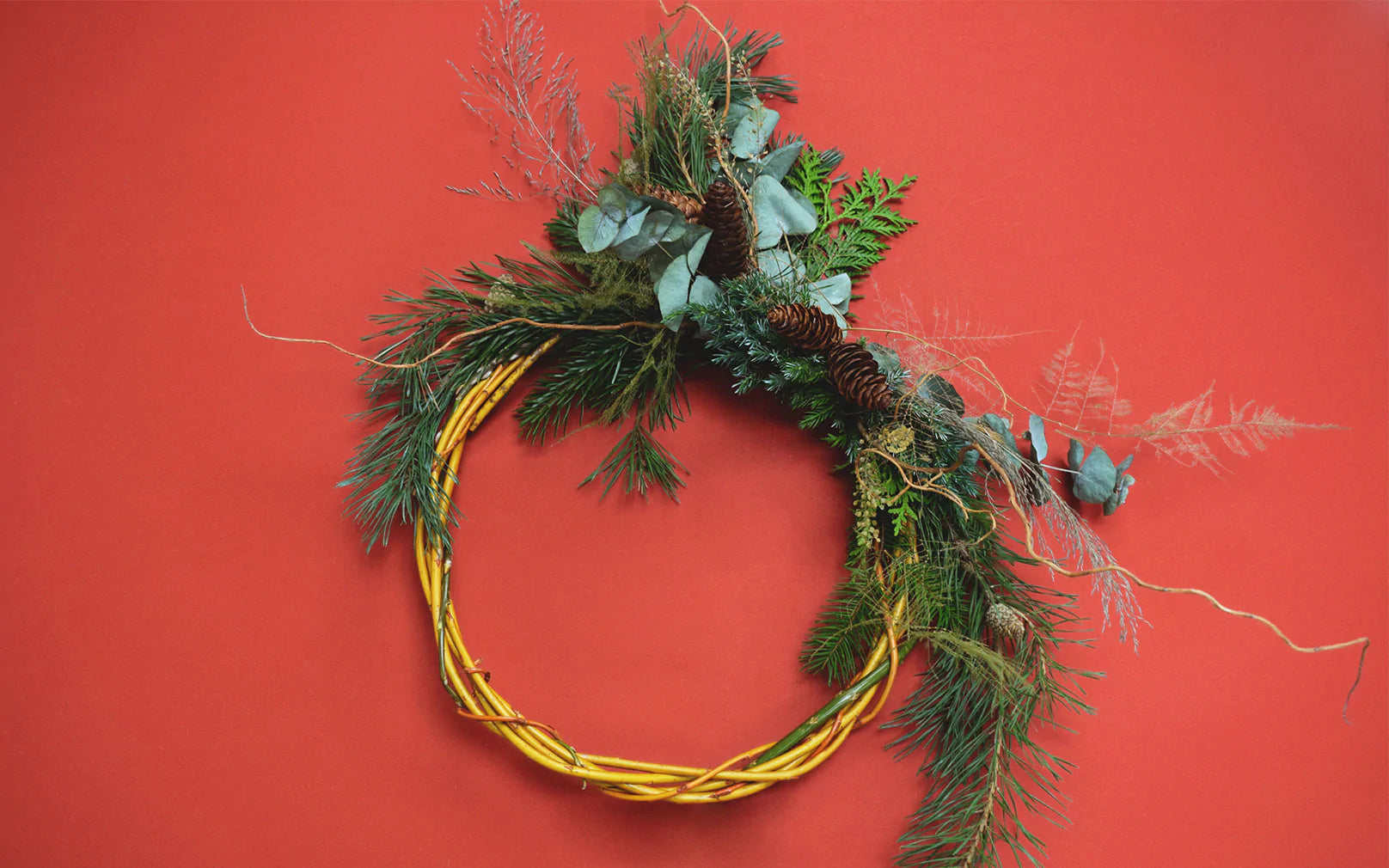 tom raffield natural wreath