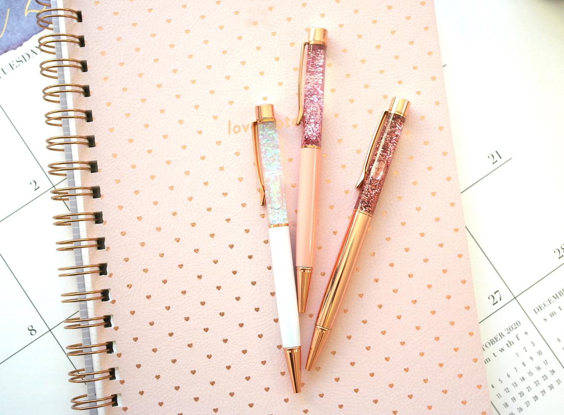 Floating Glitter Pens Cute Pen For Boss Lady Bling Pen Gift For Lushny