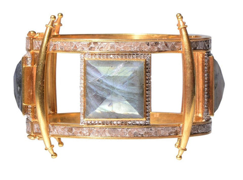 Labradorite Statement Cuff Bracelet