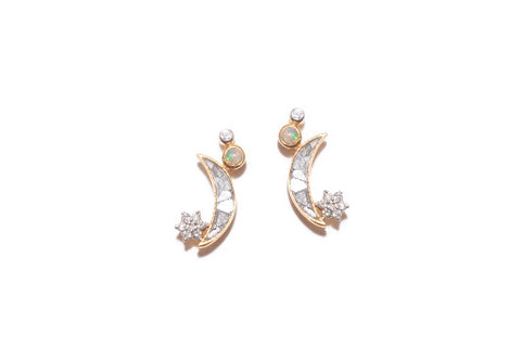 Opral Diamond Stud Earrings