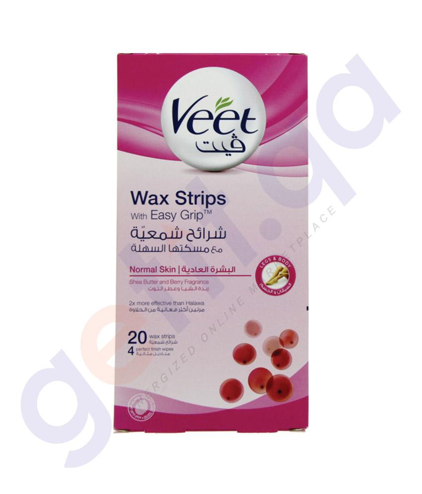 Getit Qa Buy Veet Hair Removal Cold Wax Strips Normal Skin 20pcs