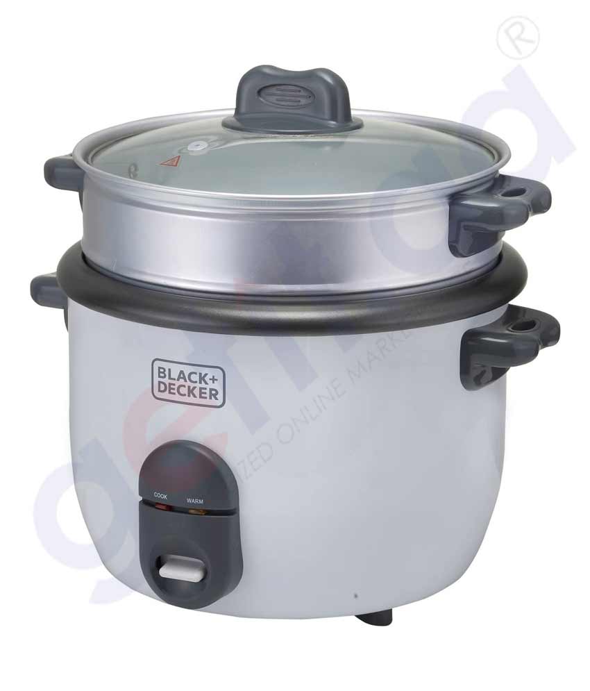 BUY BLACK+DECKER 1.8L NON STICK RICE COOKER RC1860-B5 IN QATAR | HOME DELIVERY WITH COD ON ALL ORDERS ALL OVER QATAR FROM GETIT.QA