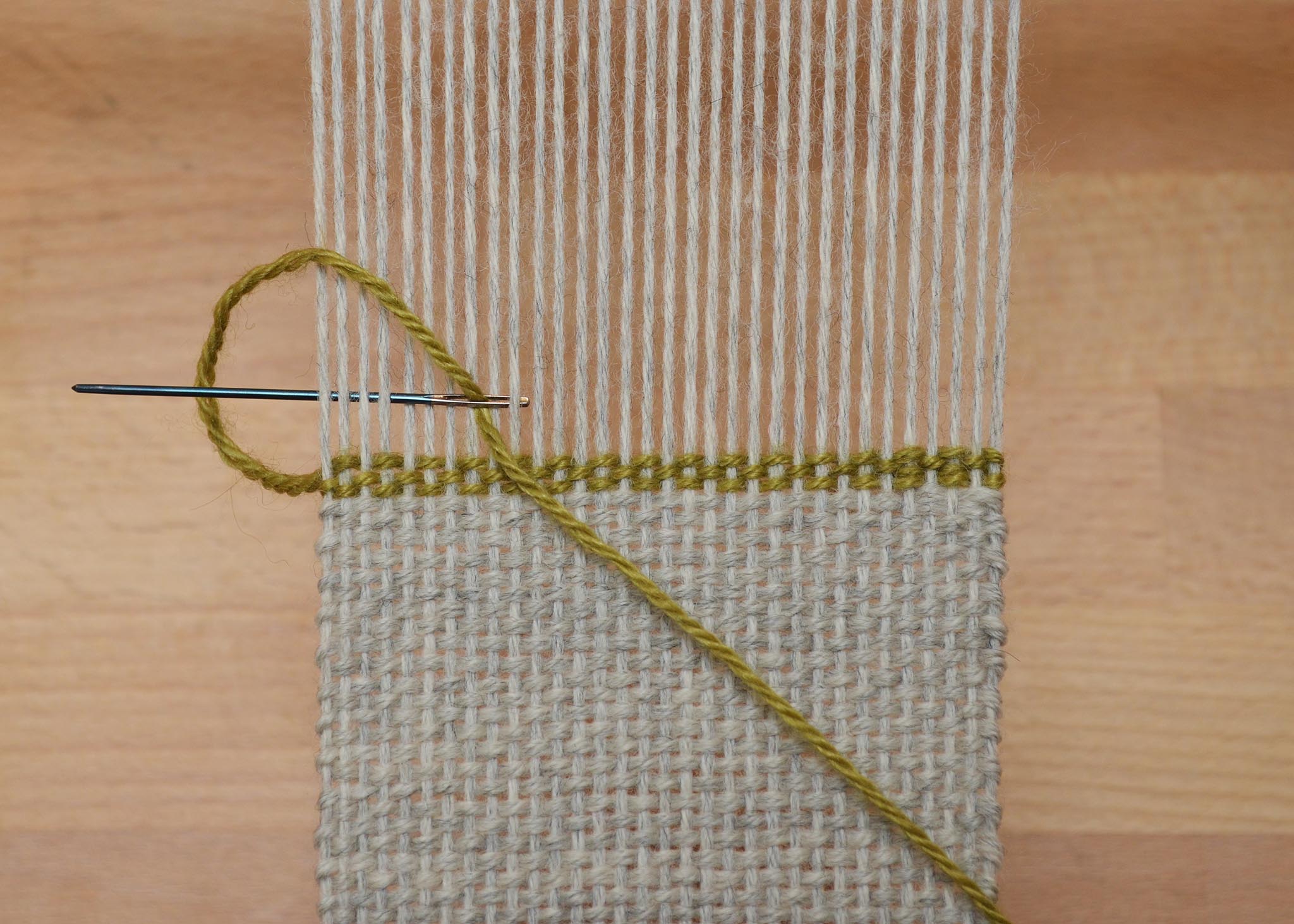 How to Hemstitch Weaving Projects on the Loom