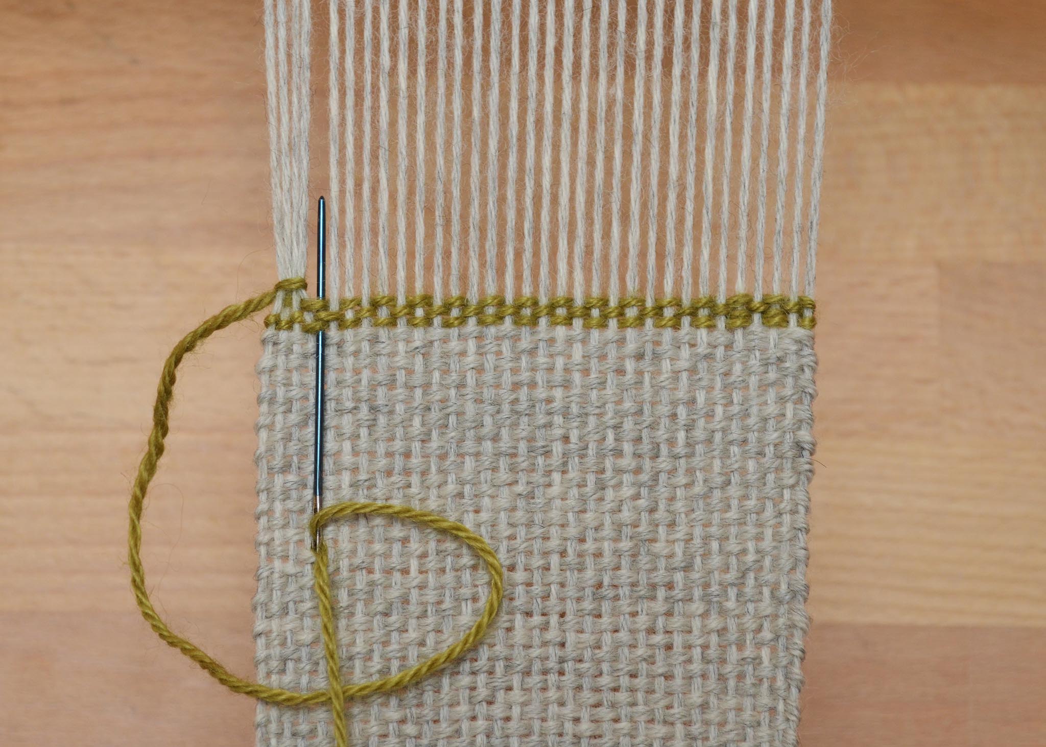 How to Hemstitch Weaving Projects on the Loom