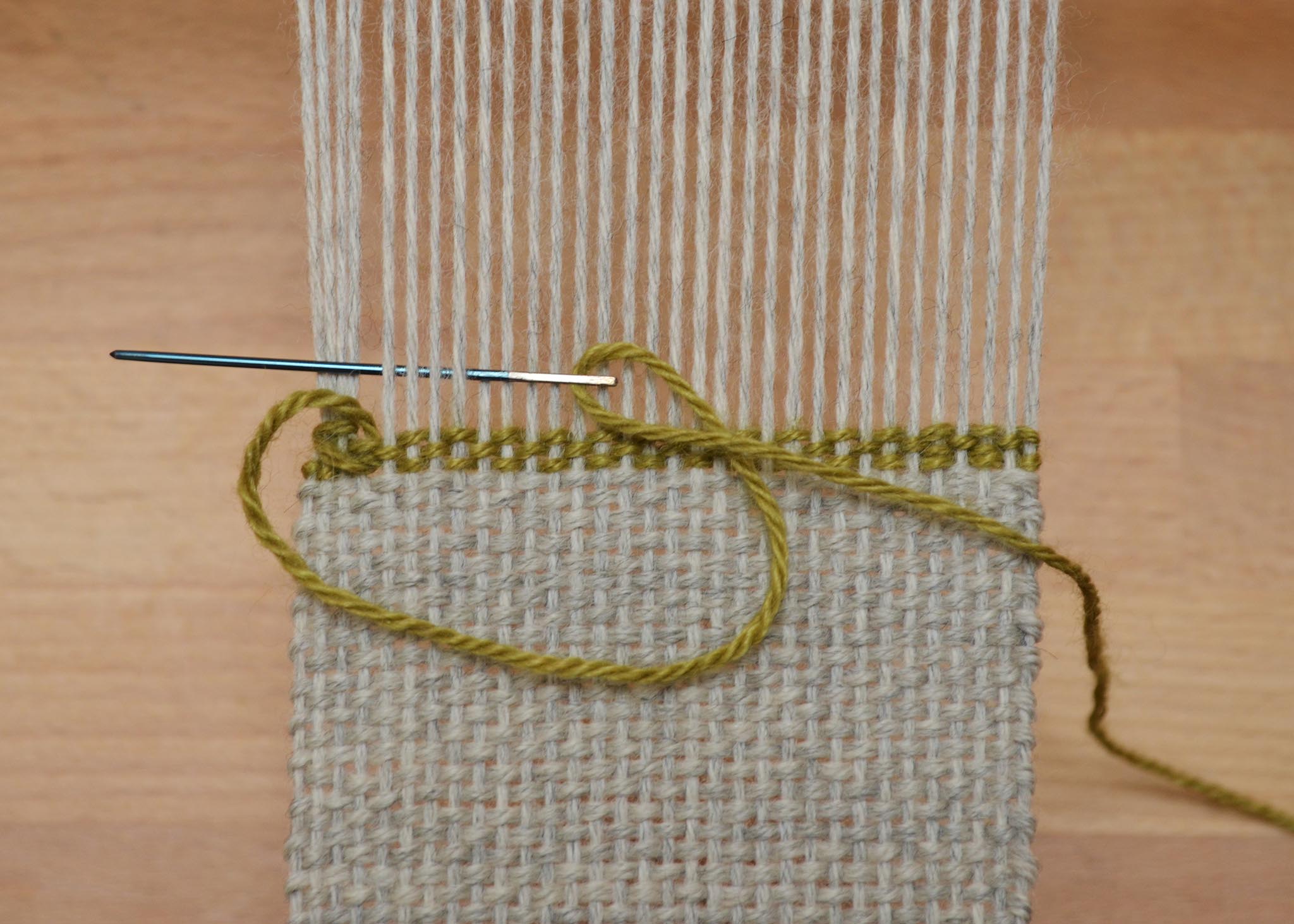 How to Hemstitch Weaving Projects on the Loom