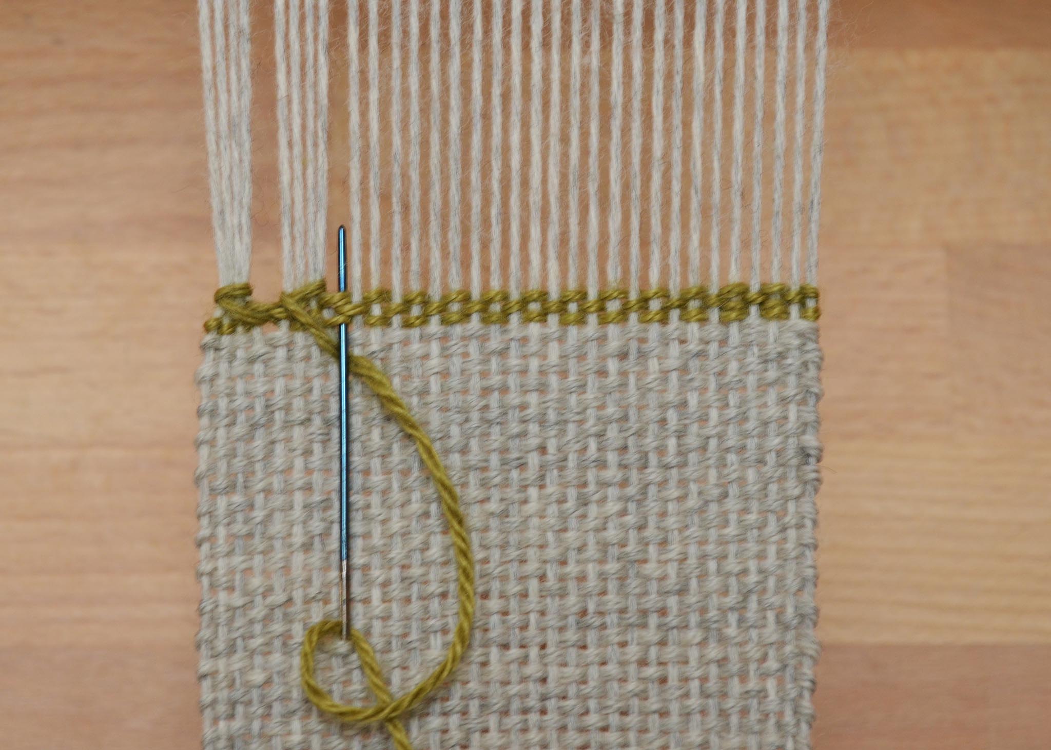 How to Hemstitch Weaving Projects on the Loom