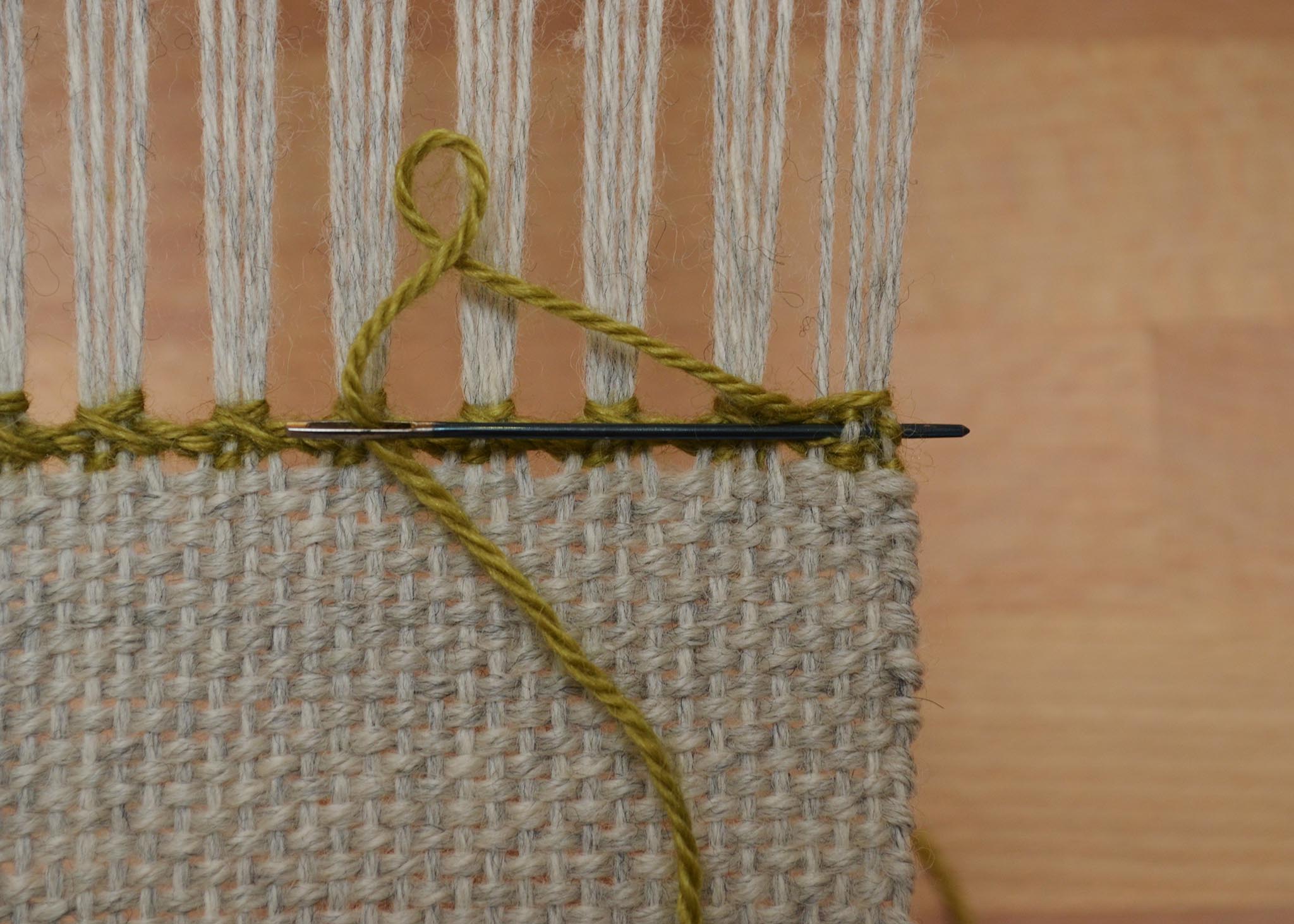 How to Hemstitch Weaving Projects on the Loom