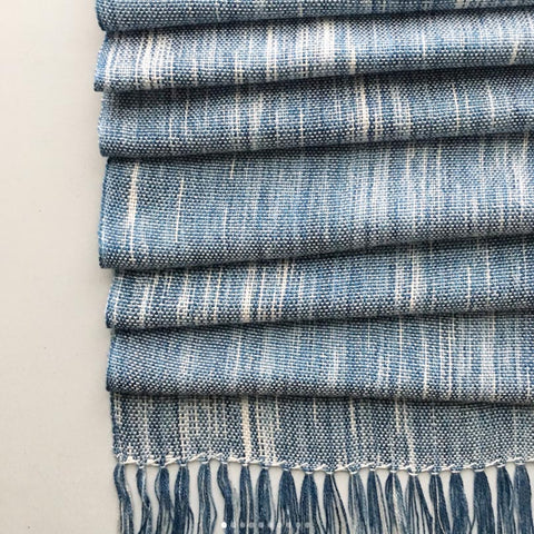 Maya Tavares' beautiful indigo dyed scarves - and Maya's lovely documentation of the process on Instagram - have me itching to take my indigo pot out ~ @bristollooms
