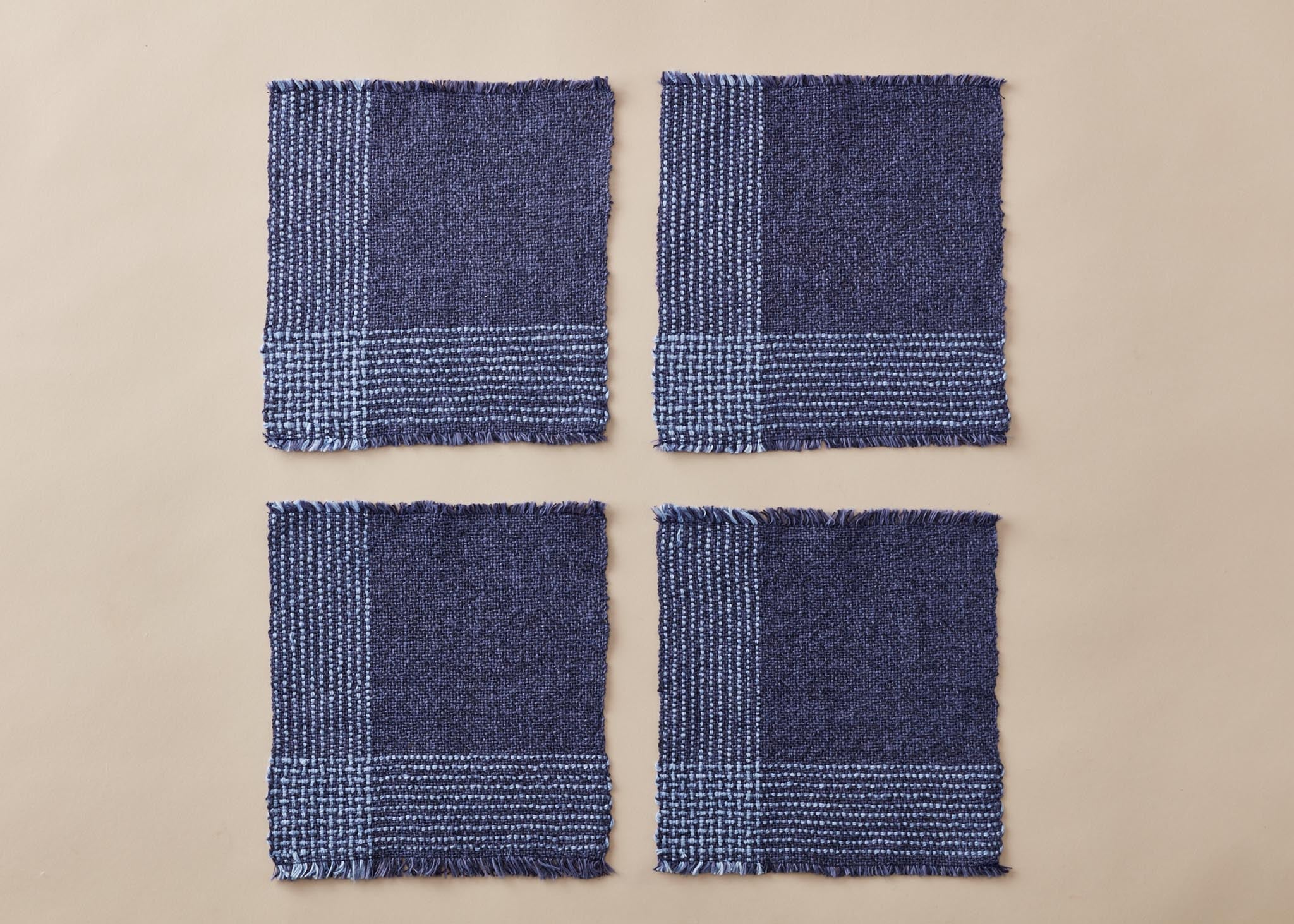 Running Stitch Napkins weaving pattern