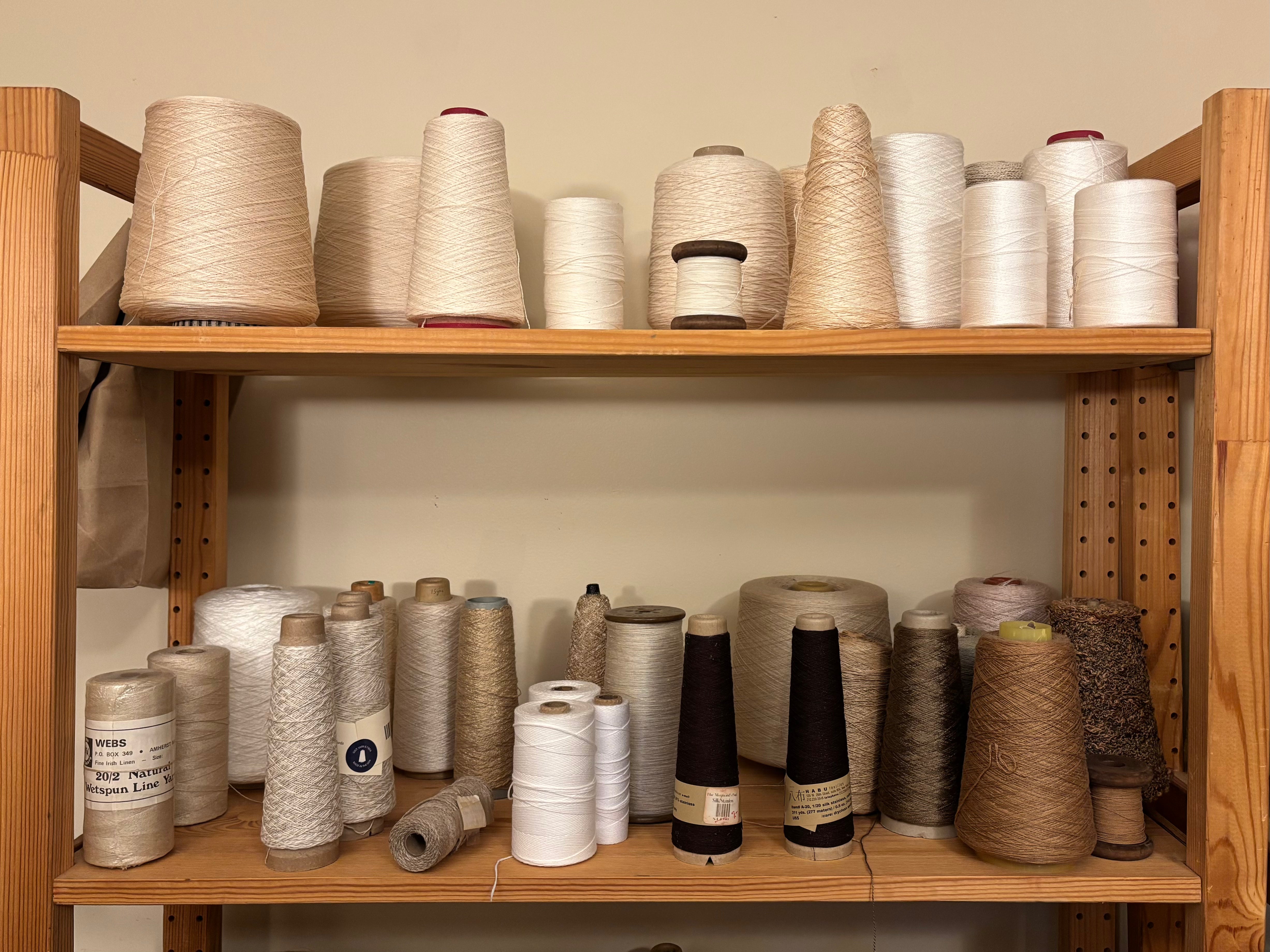 Organizing your weaving yarn stash