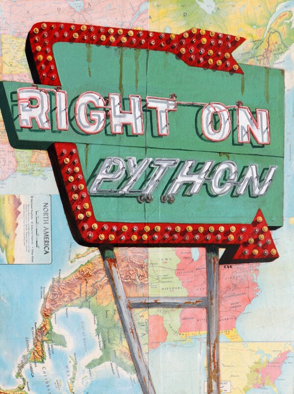 Right on Python Map Print