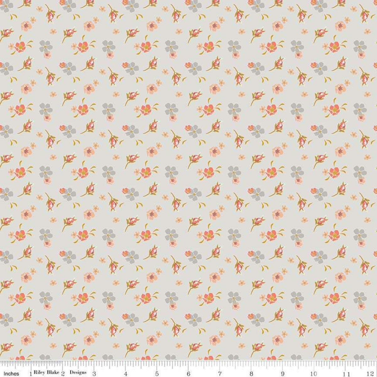 PREORDER Hello Words Fabric SHIPS AugSept 2019 Golden Days by Fancy Pants Designs for Riley Blake Golden Days Hello Coral