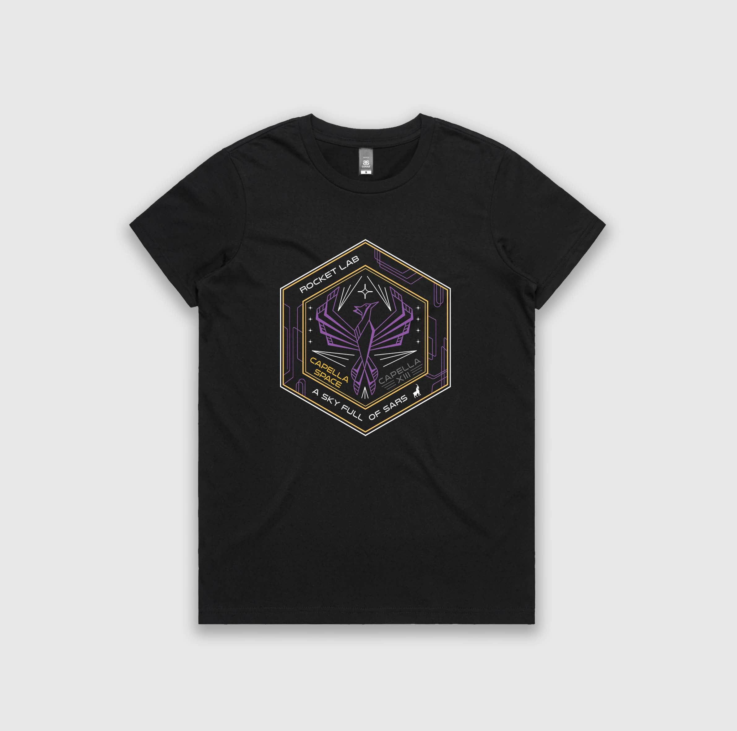 Women's "A Sky Full Of SARs" Mission Patch T-Shirt - Black