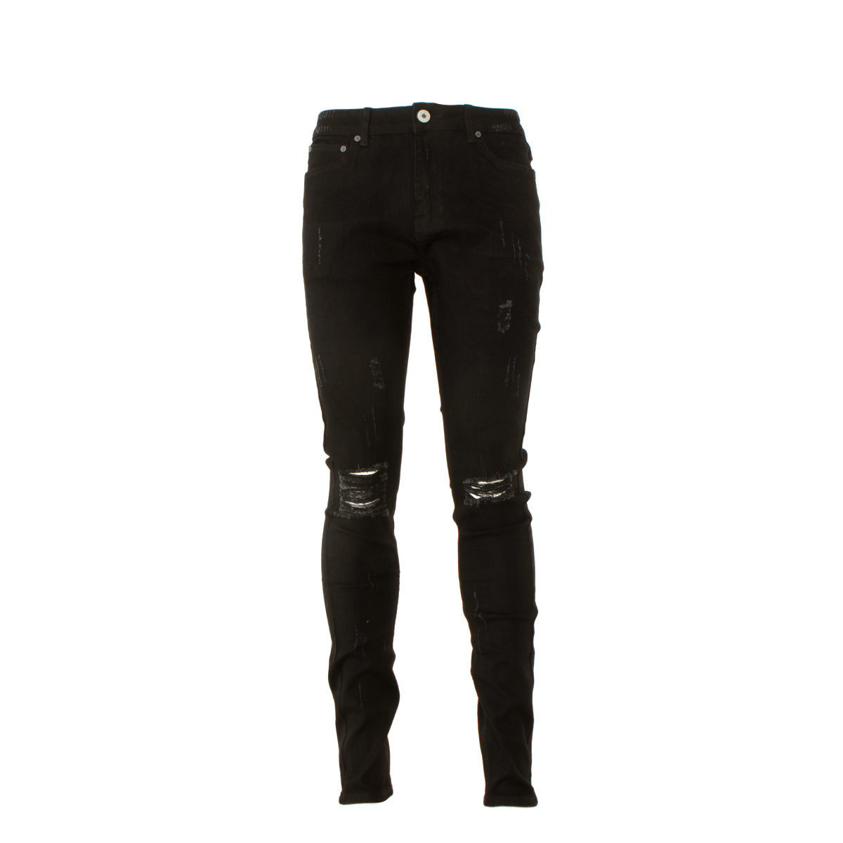 Serenede Midnight Black Men's Skinny Jeans