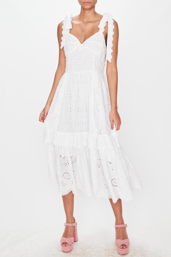 Love Shack Fancy - Antonella dress in Antique White | Basicality