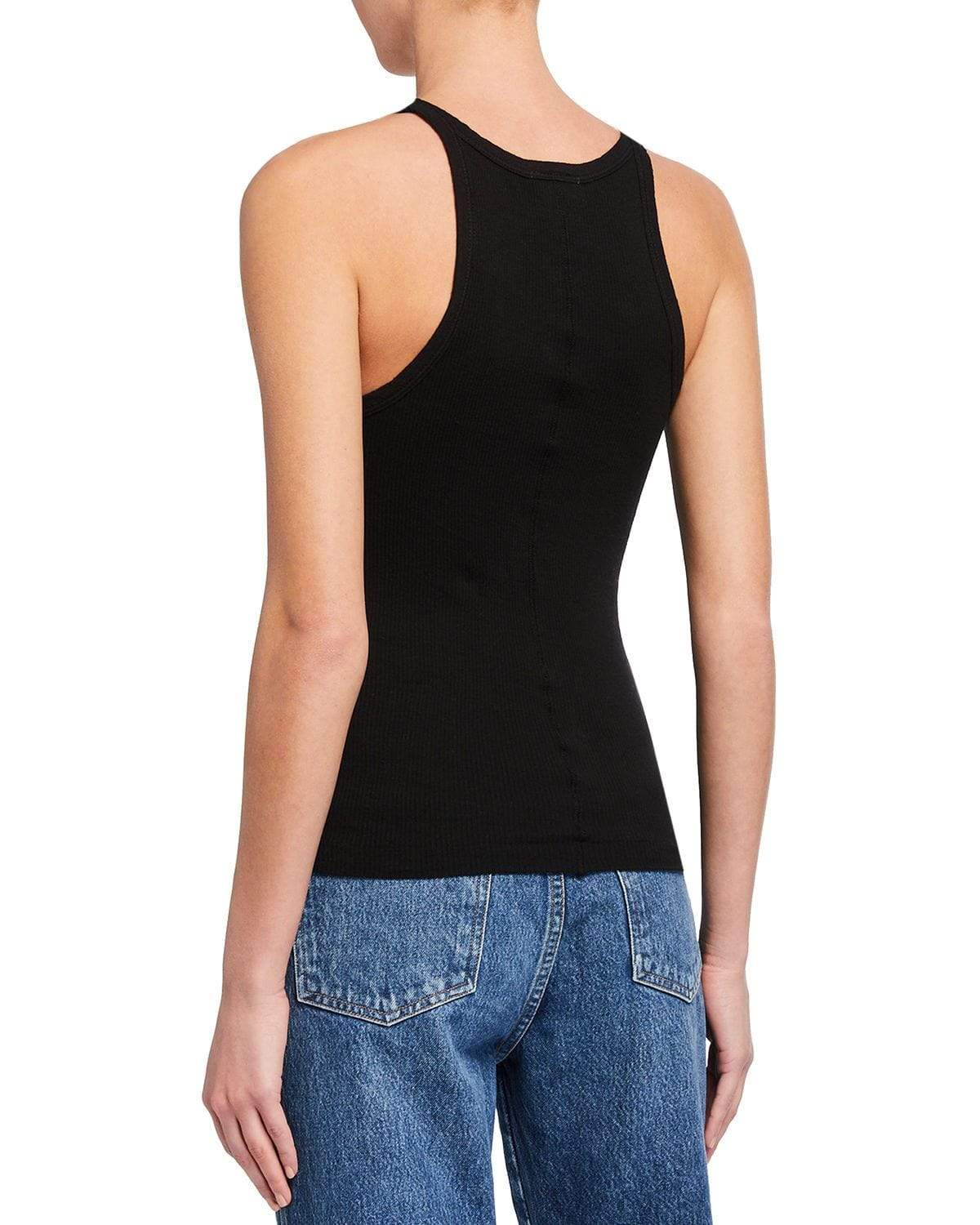 RE/DONE - Ribbed Tank in Black | Basicality on Sale