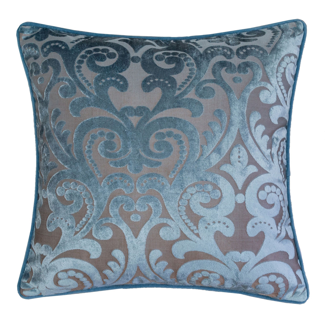 Cut Velvet Geometric Elegant Design Throw Pillow – Home Accent Pillows