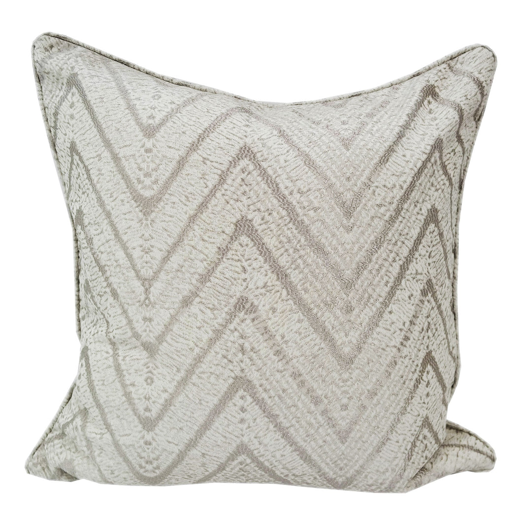 Woven Cream with Gray Chevron style 