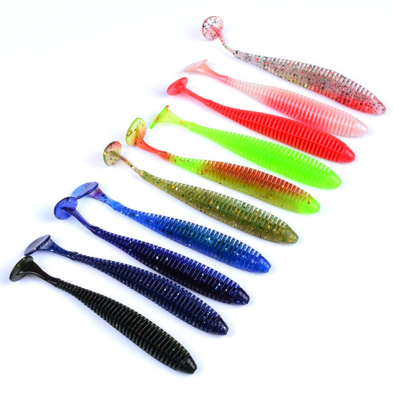 Varied Soft Plastic Lures (10 Pieces) BSSS02 Bass Smashers