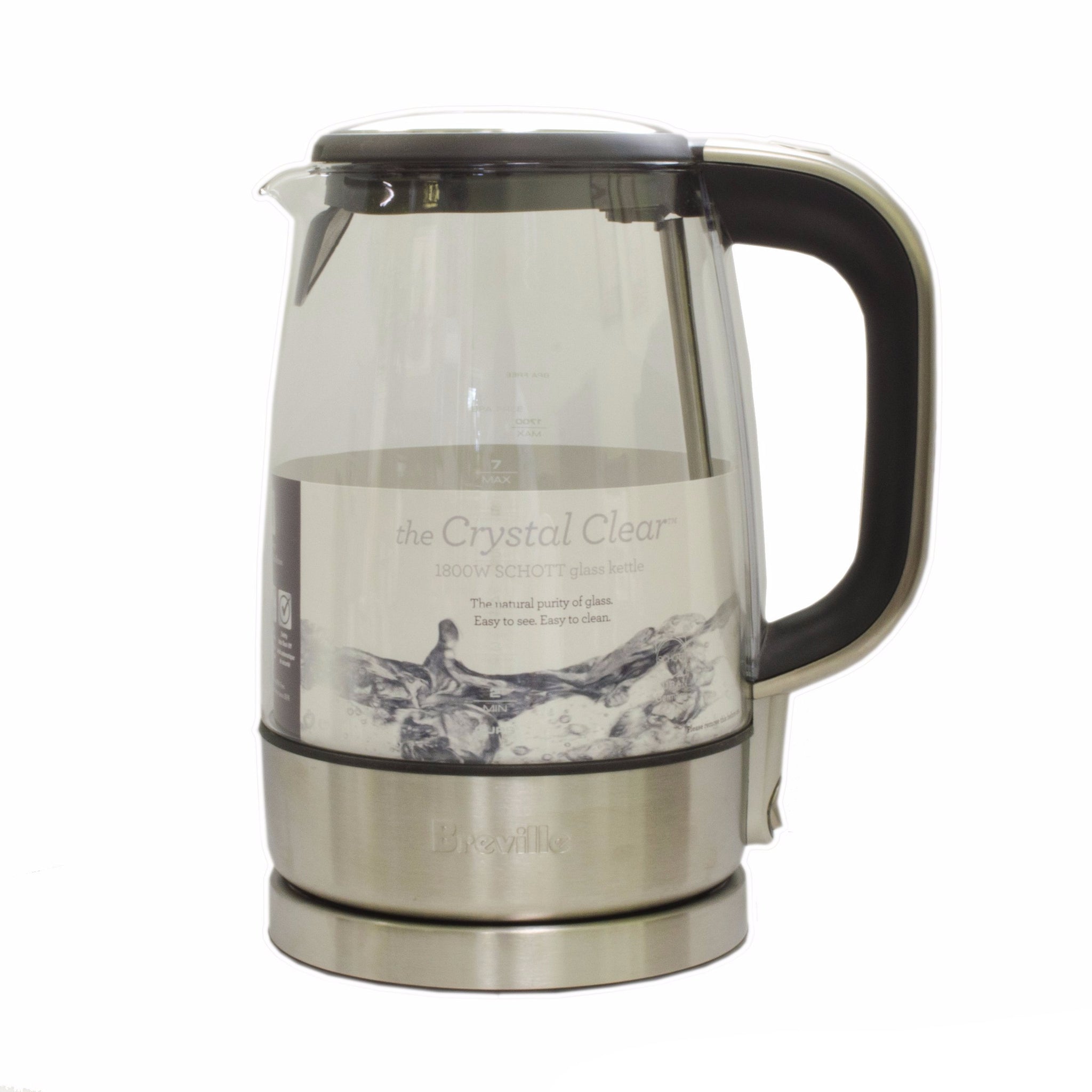 breville crystal clear glass kettle