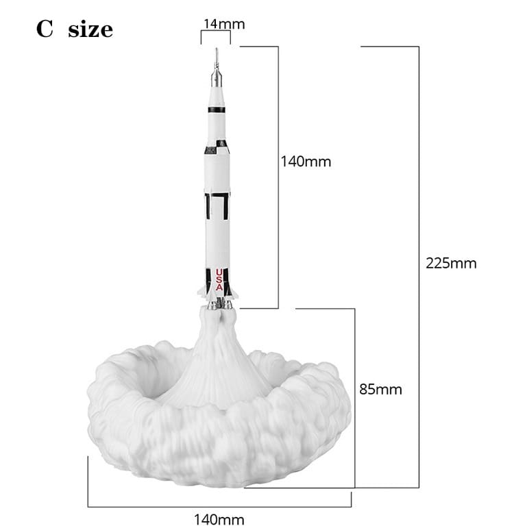 3d Printing Space Shuttle Lamp and Moon Night Light