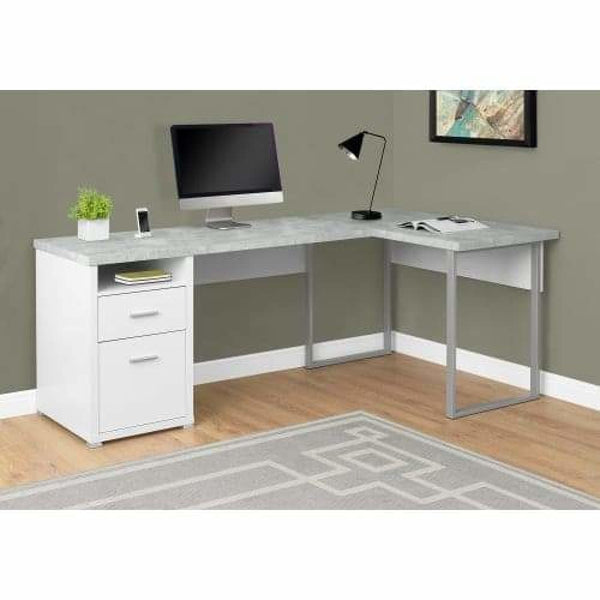 Dream Ship More Wide Wood 78 Inch Top Metal Computer Desk