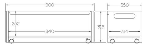 Plyhome toybox dimensions