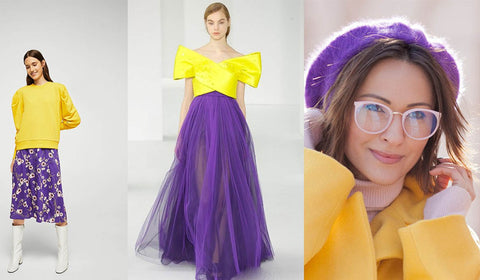 Yellow And Purple Combination
