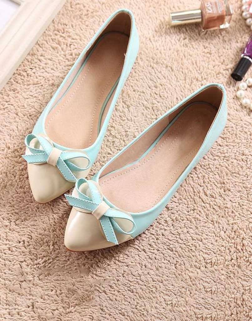 mint green flats