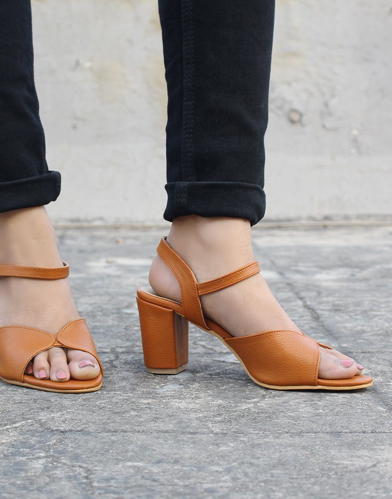 tan cross strap sandals