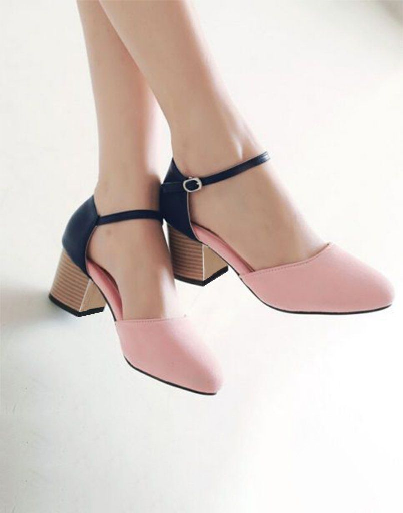 pink designer heels